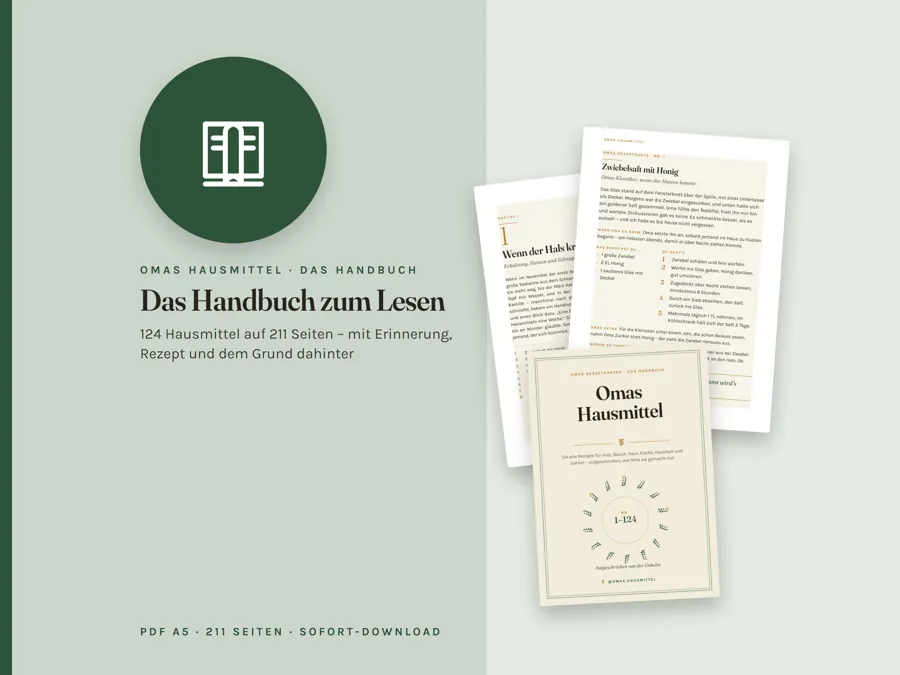 Omas Hausmittel, das Handbuch als PDF