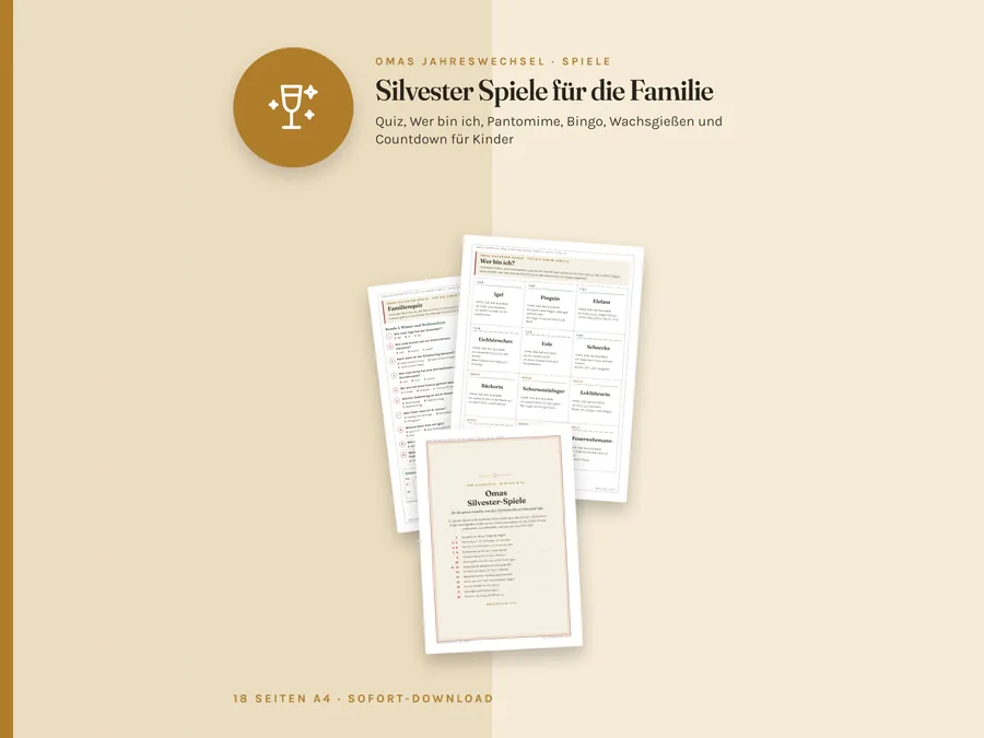 Omas Silvester-Spiele für die Familie